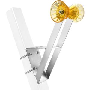 Boat Trailer Winch Seat with Roller, Boat Trailer Winch Stand for 2" and 3" Winch Posts, Boat Winch Mount with U-Bolts 3 Inch (Not Include Winch Post)