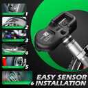 TPMS Sensor Tire Pressure Monitoring System Sensor Compatible with Toyota Lexus - Avalon, Camry, C-HR, Corolla, RAV4, Prius, Sequoia, Venza, Tacoma, Tundra, ES Series, is Series, LC Series - 315Mhz