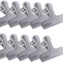 Super Z Outlet 10 Pack Heavy Duty Metal Silver Chip Bag Clip Clamps for Air Tight Seal Kitchen Food Saver, Arts & Crafts (3" Inches)