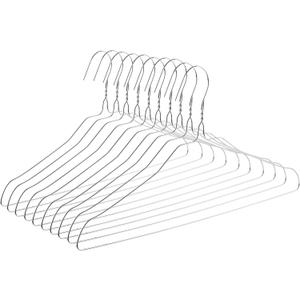 Mr. Pen- Wire Hangers, 10 Pack, Metal Hangers, Wire Hangers for Clothes, Wire Coat Hangers, Metal Clothes Hanger, Silver Hangers, Shirt Hangers, Slim Hangers, Thin Hangers, Standard Hangers