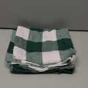 MIULEE Pack of 2 Christmas Buffalo Check Plaids Porch Throw Pillow Covers Classic Retro Linen Farmhouse Cushion Case Soft Pillowcases for Home Decor Sofa Bedroom Couch 18 x18 Inch Green and White