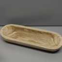 Farmlyn Creek Handmade Wooden Dough Bowl for Home Decor - 17 x 6 x 3 In Dough Bowl for Candle Making for Coffee Table Decor