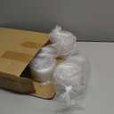 Hortsun 500 Count 107mm Clear PET Plastic Flat Lids with Straw Slot Fits 32oz, 42oz, 44oz Cups Disposable Plastic Transparent Cup Lids for Iced Coffee Milkshake Ice Cream Office Home Travel Supplies