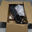 LEPOWER Wood Tripod Floor Lamp, Mid Century Standing Lamp for Living Room, Flaxen Lamp Shade, Modern Design Standing Lamp with E26 Base, Tall Floor Light for Bedroom, Study Room and Office Brown