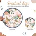 Gejoy 24 Pieces Morandi Style Foldable Fan Handheld Compact Cooling Fans Multi Role Round Fans for Outdoor Games for Women Man Daily Use Festival Wedding Party Favors Decorations Portable, 8 Style