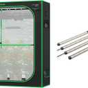 VIVOSUN P426 48"24"72" PRO Grow Tent and Lumaray LED Grow Light Bars 16(4-Bar), Full Spectrum Side Lighting with 60% Red Light up to 25% Yields for Grow Tents