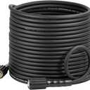 YAMATIC Flexible Pressure Washer Hose 50FT 1/4", 3200 PSI, M22-14mm Female Ends, Kink-Resistant Replacement for Gas/Electric Power Washer Troy-Bilt Ryobi Craftsman, Black