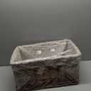 KINGWILLOW Storage Basket, Wicker Storage Basket, Suitable for Bedroom and Desktop Storage (Small Size)