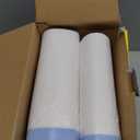21 Gallon Trash Bags Drawstring 120 Count, 1.7 Mil White Garbage Bags Unscented,Easy-Dispense Roll for Kitchen & Household Use, Code G,79.5 L
