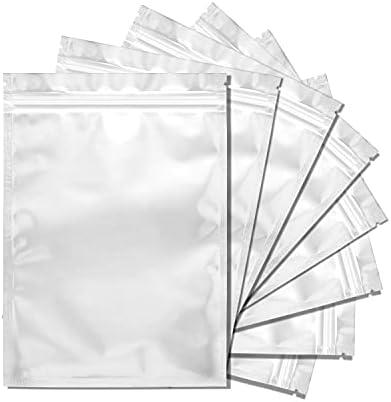 100 Pack Mylar Bags for Food Storage 6 x 9 Inch Resealable Smell Proof Bags Aluminum Foil Packaging Pouch Bag Silver 100 Pack Mylar Bags for Food Storage 6 x 9 Inch Resealable Smell Proof Bags Aluminum Foil Packaging Pouch Bag Silver