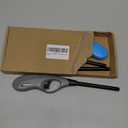 Butane Lighter, 4pcs Refillable Long Flame Lighter for BBQ Candle (No Butane Inside) (Blue)