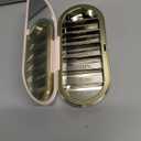 Dosey 7 Day Pill Compact Travel Pill Organizer - Pill Case with 7 Pill Compartments for Medicine Storage & Protection  Stylish & Elegant Medication Organizer with Mirror, Blush