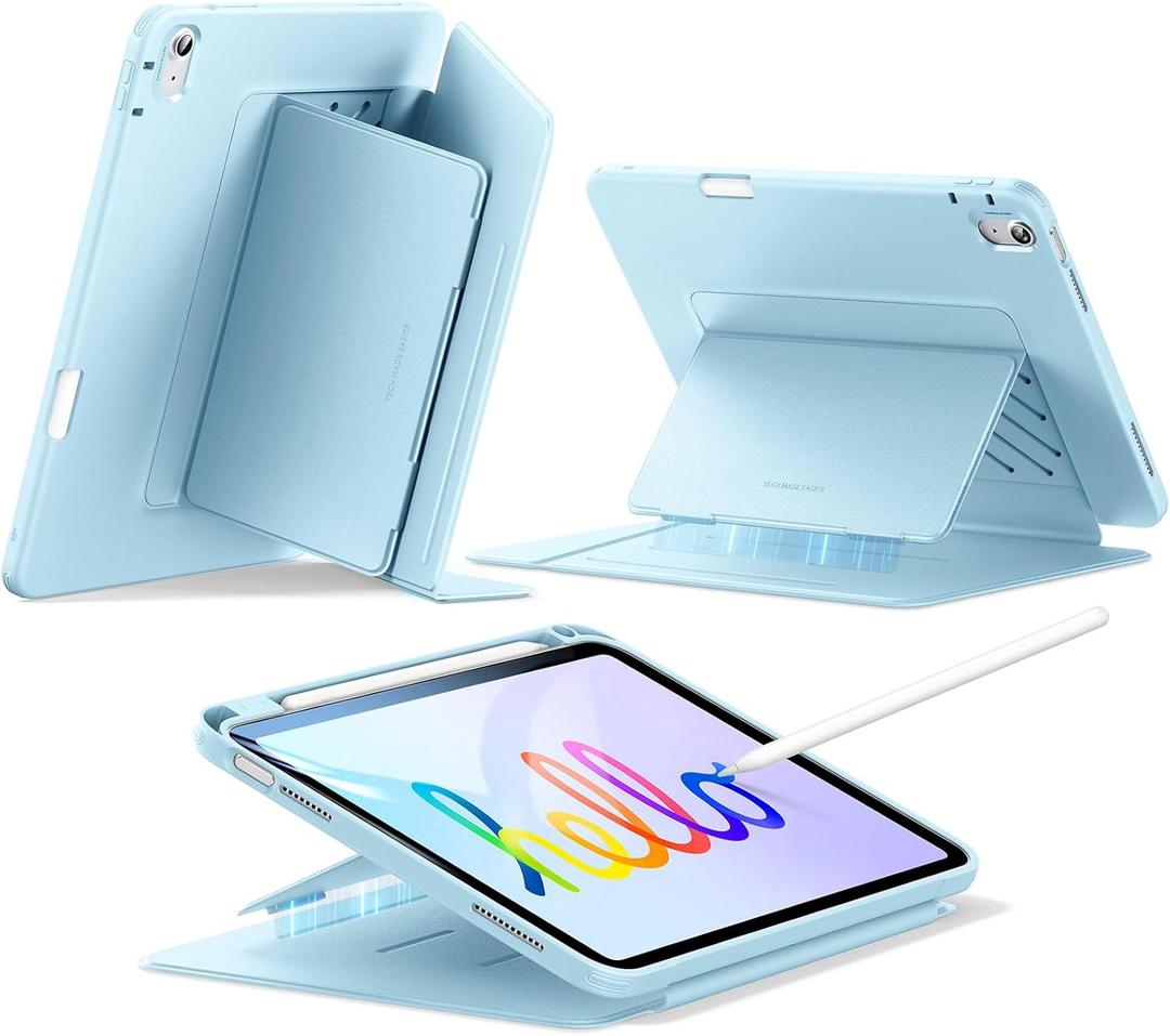 ESR for iPad A16 Case, iPad 11th/10th Generation Case (2025/2022), Vertical Stand Cover, Multi Stand Angles, Ultra-Stable Cover with Pencil Holder, Flip Series, Sky Blue ESR for iPad A16 Case, iPad 11th/10th Generation Case (2025/2022), Vertical Stand Cover, Multi Stand Angles, Ultra-Stable Cover with Pencil Holder, Flip Series, Sky Blue