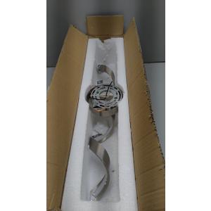 Dimmable Modern LED Bathroom Vanity Light 24 inch, 15W Spiral Design Brushed Nickel Bathroom Light Fixtures Over Mirror, Wall Sconces Lighting for Living Room Bedroom 6000K