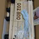 Stuffed Animal Storage with Wheels (Rolling Zoo), Large Wooden Plushie Organizer with Bonus Mesh Net for Small Toys, Mobile Toy Holder Cage for Kids Playroom Bedroom & Toddler Room(Natural Pine