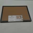 U Brands Cork Bulletin Board, 17" x 23", Black Wood Frame