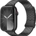 Y-Letter Magnetic Bands for Apple Watch Band 49mm 46mm 45mm 44mm 42mm, Stainless Steel Adjustable Metal Strap for Apple Watch Ultra 3 2 1 & iWatch Series 11/10/9/8/7/6/5/4/3/2/1/SE (Black)