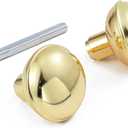 Intieror Gold Door Knob Set with Spindle, Old Style Door Knobs Replacement Set for Mortise Lock Interior Doors, Polished Brass