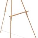 Traditional Beechwood Wooden Easel Stand for Sign - Lightweight, Foldable & Portable Canvas Holder - Floor Canvas Stand for Painting, Display & Sketching - Paint Stand for Canvas up to 30"