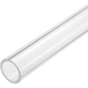MECCANIXITY Acrylic Pipe Clear Rigid Round Tube 34mm(1.3") ID 40mm(1 9/16") OD 14" for Lamps and Lanterns, Water Cooling System
