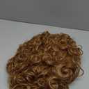 yuehong Short Curly Light Brown Women Wig Fluffy Afro Anime Cosplay Costume Hair Soft Breathable Heat Resistant Synthetic Fibers Wig, Light Brown