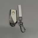 Sindeda for BMW Key Fob Cover with Keychain Soft Full Protection Key Shell Key Case Compatible with 2023 2024 New 5/7 Series 740i 760i X1 X5 X6 X7 XM IX IX3 I5 I7 (White)