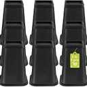 9 Pack Furniture Risers 8 Inch, Bed Risers Heavy Duty for Table Desk Couch Chair Sofa Cabinet Bed Frame Dorm, Square Table Leg Risers Lift Height 8", Black