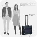 Travel Select Amsterdam Business Rolling Garment Bag, Softside Expandable Rolling 2-Wheeled Suit Carrier, Navy, One Size