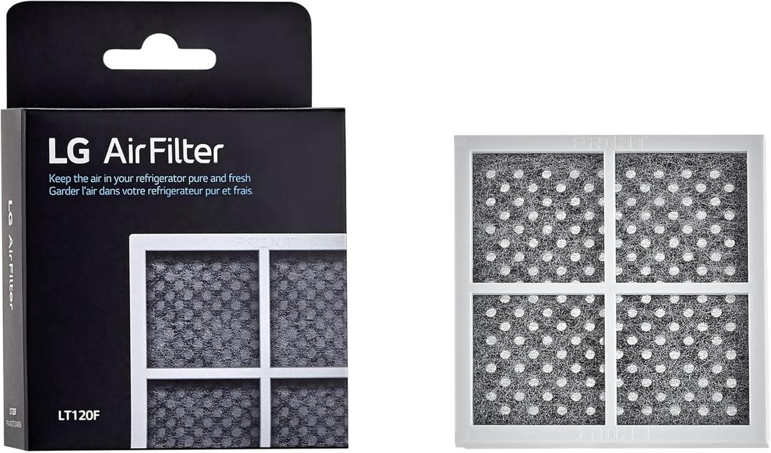 LG 6 Month (LT120F) Replacement Refrigerator Air Filter, 1 Count (Pack of 1), White