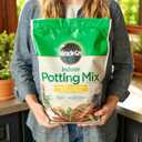 Miracle-Gro Indoor Potting Mix, Blended for a Variety of Houseplants, Feeds for up to 6 Months, 6 qt, 2-Pack
