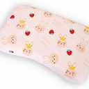 Soft Toddler Pillow with Two Pillow Inserts - Breathable Small Pillow (20" x 11.2") with Removable Cover, Ideal for Travel & Nursery, Cuddly Bear Design for Ages 2-4 (19.5"x10.5" 2-4 years old)