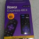 Roku Express 4K+ | Roku Streaming Device 4K/HDR with Voice Remote, Free & Live TV