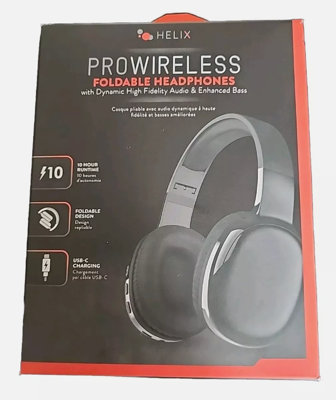 Pro Wireless Foldable Headphones with Dynamic High Fidelity Audio & Enhanced Bass