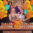 The Life of A Birthday Showgirl Party Decorations - Upgraded Decor Happy Birthday Supplies Hanging Swirls Banner Cake Topper Cupcake Toppers Balloons Merch Stuff