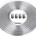 1/2" OD Aluminum Hard Fuel Line 25 Feet Hardline Tube Thickness is 0.039"