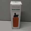 32 oz Powder Coated Double Wall Vacuum Insulated Sports Water Bottle, 18/8 Stainless Steel Wide Mouth Thermal Flask with Straw Lid & Spout Lid, Leak Proof, BPA Free (Blue Navy 32 oz)