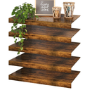 Makentra Wire Shelf Cover – Engineered Wood Wire Rack Covers for Shelves, Rustic Farmhouse Style for Pantry, Closet (5, 24" W × 12" D)