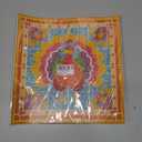 10PCS 12x12 Inch Colorful Thanksgiving Turkey with Candy Corn Floor Tiles Peel and Stick Removable Self Adhesive DIY Vinyl Flooring Stickers for Kitchen Bathroom Living Room Home Decor