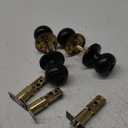 Goldenwarm Black Interior Door Knobs, Matte Black Keyless Privacy Door Knob, Black Bedroom Door Knobs, Black Door Knobs Interior Bulk, Indoor Bathroom Door Knob (Pack of 3, Matte Black)