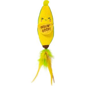 Catstages Peelin' Good Banana Kicker Dental Catnip Toy, Yellow (1 Count (Pack of 1))