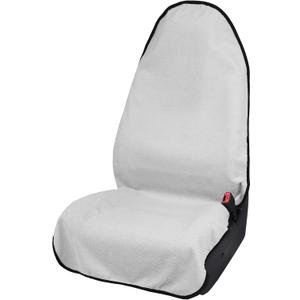 Leader Accessories Towel Bucket Seat Cover Waterproof White Machine Washable for Athletes Running Swimming Boxing Workout Outdoor Sports
