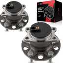 Torchbeam Pair 512332 Rear Wheel Hub Bearing Assembly for 2008-2014 Dodge Avenger, 2007-2017 Jeep Patriot, 2011-2014 Chrysler 200, Dodge Caliber, Jeep Compass, Wheel Bearing 5 Lugs