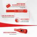 Goldblatt Diamond Drill Bits, 5 Pcs Set 1/4"", 5/16"", 3/8"", 3/4"" Drill Holesaw and 6mm Carbide Drill with Quick Fit Hex Shank for Ceramic Porcelain Tile Marble Granite (not for Wood), G02643