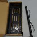 Paper Towel Holder Wall Mount for Kitchen, Easy One-handed Operation Design, Self Adhesive Paper Towel Holder with Shelf for Bathroom, RV Paper Towel Rack Paper Roll Holder with 2 Hooks, Black