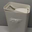Obstnny Slim Plastic Trash Can for Narrow Spaces at Home or Office, 14L Capacity