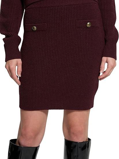 GUESS Women's Zylee Skirt Sweater XL