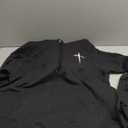 Jesus Christ Christians Men Women Christian Cross Pullover Hoodie (Adult Small)