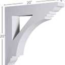 Endurathane Imperial Bracket, 4"W x 20"D x 20"H, Factory Primed
