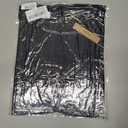 Womens Short Sleeve T Shirts Pleated Dressy Casual Crewneck Loose Fit Tee Trendy Summer Tops Blouses 2025 (Black, XL)