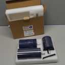 Navy Blue Flameless Candles, Real Wax Battery Operated Candles with Remote, Flat Top Flickering LED Pillar Candles for Home Party Wedding Holiday Decor, Set of 3 (H 4" 5" 6" x D3)